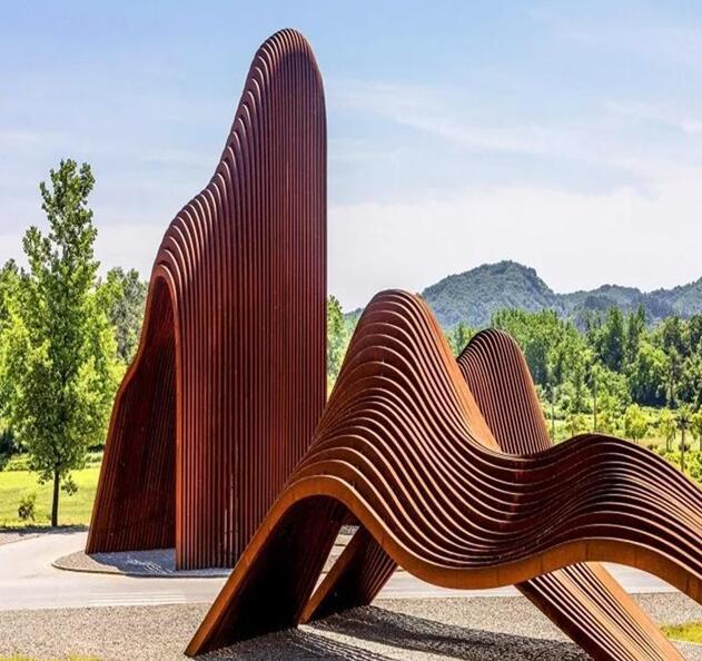 田东锈钢板造型
